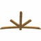 Ekena Millwork Alberta Rough Sawn Timber Gable Bracket, Western Red Cedar, 72"W x 42"H x 2"D x 4"F, 14/12 Pitch GBW072X42X0204ALB00RWR - alternate 5